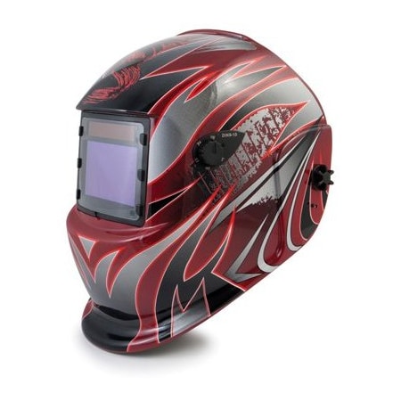 Titan HELMET ADF WELDNG RED/SLVR TRIBAL FLAMES TL41267